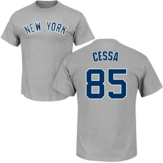 Luis Cessa New York Yankees Name & Number T-Shirt - Gray