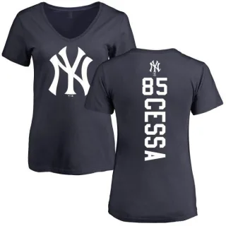 Luis Cessa Women's New York Yankees Backer Slim Fit T-Shirt - Navy