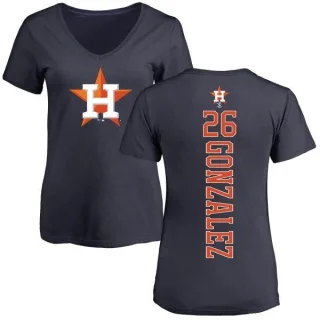 Luis Gonzalez Women's Houston Astros Backer Slim Fit T-Shirt - Navy