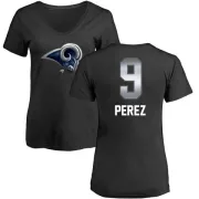 Luis Perez Women's Los Angeles Rams Midnight Mascot T-Shirt - Black