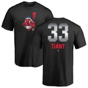 Luis Tiant Cleveland Indians Midnight Mascot T-Shirt - Black