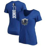 Luka Doncic Women's Dallas Mavericks Royal Backer T-Shirt