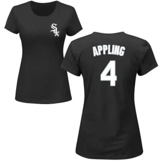 Luke Appling Women's Chicago White Sox Name & Number T-Shirt - Black