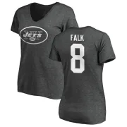 Luke Falk Women's New York Jets One Color T-Shirt - Ash