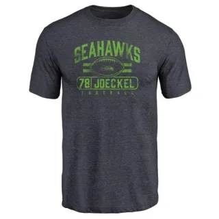 Luke Joeckel Seattle Seahawks Flanker Tri-Blend T-Shirt - Navy