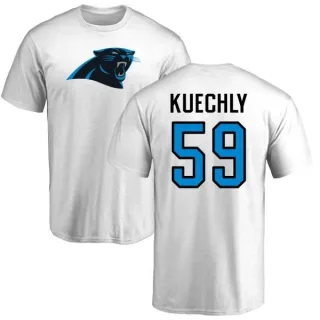 Luke Kuechly Carolina Panthers Name & Number Logo T-Shirt - White