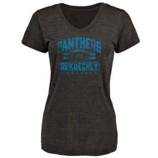 Luke Kuechly Women's Carolina Panthers Flanker Tri-Blend T-Shirt - Black