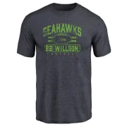 Luke Willson Seattle Seahawks Flanker Tri-Blend T-Shirt - Navy