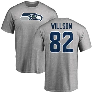 Luke Willson Seattle Seahawks Name & Number Logo T-Shirt - Ash