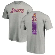 Magic Johnson Los Angeles Lakers Ash Backer T-Shirt