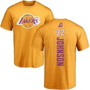 Magic Johnson Los Angeles Lakers Gold Backer T-Shirt