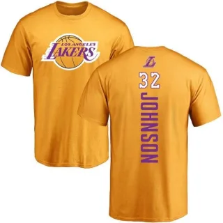 Magic Johnson Los Angeles Lakers Gold Backer T-Shirt