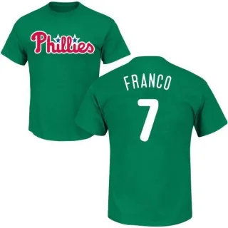 Maikel Franco Philadelphia Phillies St. Patrick's Day Name & Number T-Shirt - Green