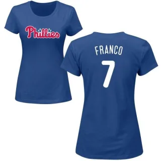 Maikel Franco Women's Philadelphia Phillies Name & Number T-Shirt - Royal