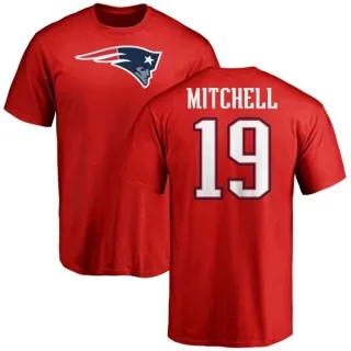 Malcolm Mitchell New England Patriots Name & Number Logo T-Shirt - Red