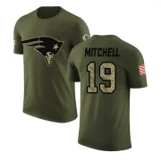 Malcolm Mitchell New England Patriots Olive Salute to Service Legend T-Shirt