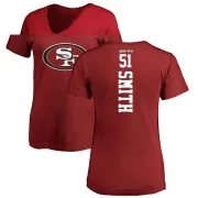 Malcolm Smith Women's San Francisco 49ers Backer Slim Fit T-Shirt - Red