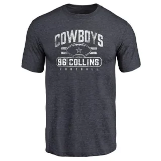 Maliek Collins Dallas Cowboys Flanker Tri-Blend T-Shirt - Navy