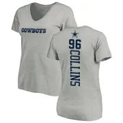 Maliek Collins Women's Dallas Cowboys Backer Slim Fit T-Shirt - Ash