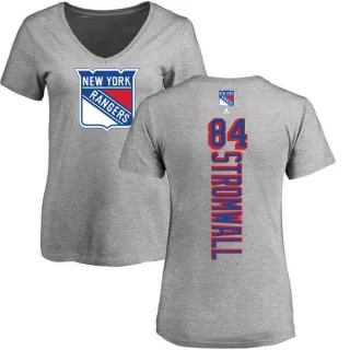 Malte Stromwall Women's New York Rangers Backer T-Shirt - Ash