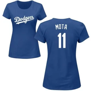 Manny Mota Women's Los Angeles Dodgers Name & Number T-Shirt - Royal