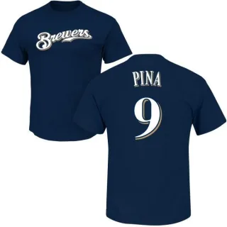 Manny Pina Milwaukee Brewers Name & Number T-Shirt - Navy