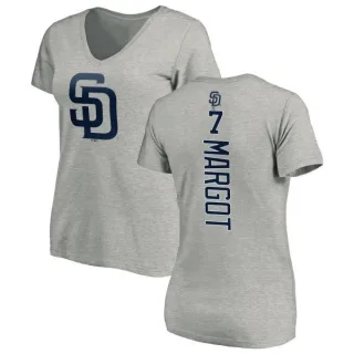 Manuel Margot Women's San Diego Padres Backer Slim Fit T-Shirt - Ash