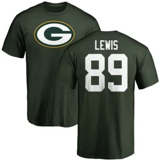 Marcedes Lewis Green Bay Packers Name & Number Logo T-Shirt - Green