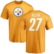 Marcus Allen Pittsburgh Steelers Name & Number Logo T-Shirt - Gold