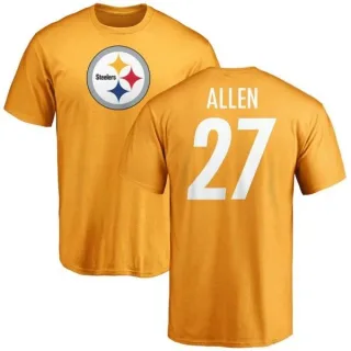 Marcus Allen Pittsburgh Steelers Name & Number Logo T-Shirt - Gold