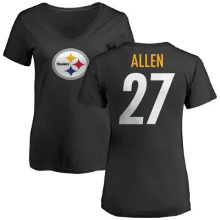 Marcus Allen Women's Pittsburgh Steelers Name & Number Logo Slim Fit T-Shirt - Black