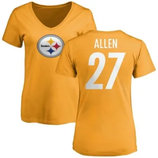 Marcus Allen Women's Pittsburgh Steelers Name & Number Logo Slim Fit T-Shirt - Gold