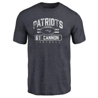 Marcus Cannon New England Patriots Flanker Tri-Blend T-Shirt - Navy