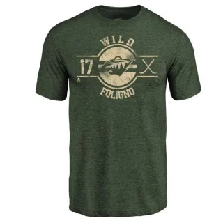 Marcus Foligno Minnesota Wild Insignia Tri-Blend T-Shirt - Green