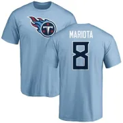 Marcus Mariota Tennessee Titans Name & Number Logo T-Shirt - Light Blue