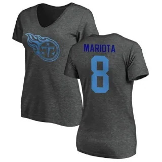 Marcus Mariota Women's Tennessee Titans One Color T-Shirt - Ash