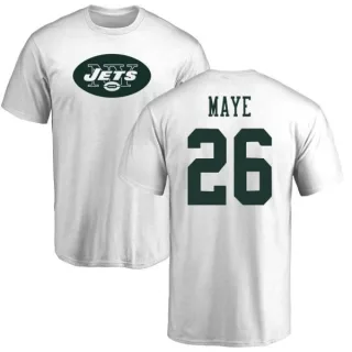 Marcus Maye New York Jets Name & Number Logo T-Shirt - White