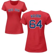 Marcus Walden Women's Boston Red Sox Name & Number T-Shirt - Red