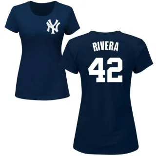 Mariano Rivera Women's New York Yankees Name & Number T-Shirt - Navy