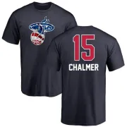 Mario Chalmer Miami Heat Navy Name and Number Banner Wave T-Shirt