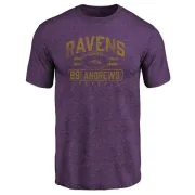 Mark Andrews Baltimore Ravens Flanker Tri-Blend T-Shirt - Purple