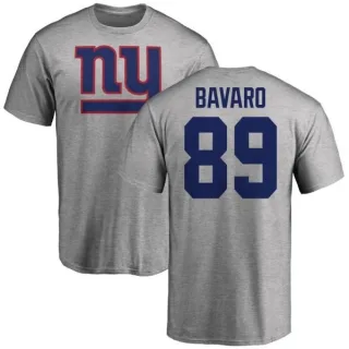 Mark Bavaro New York Giants Name & Number Logo T-Shirt - Ash