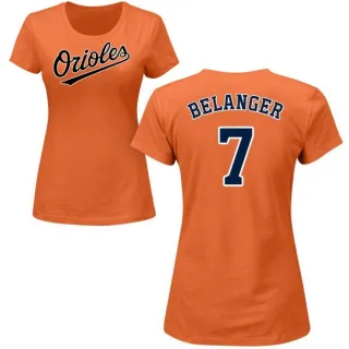 Mark Belanger Women's Baltimore Orioles Name & Number T-Shirt - Orange