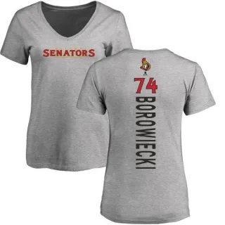 Mark Borowiecki Women's Ottawa Senators Backer T-Shirt - Ash