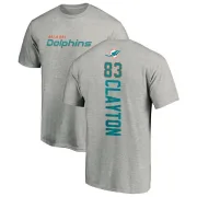 Mark Clayton Miami Dolphins Backer T-Shirt - Ash