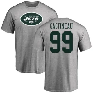 Mark Gastineau New York Jets Name & Number Logo T-Shirt - Ash