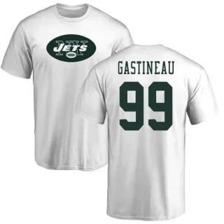 Mark Gastineau New York Jets Name & Number Logo T-Shirt - White