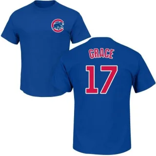 Mark Grace Chicago Cubs Name & Number T-Shirt - Royal