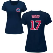 Mark Grace Women's Chicago Cubs Name & Number T-Shirt - Navy