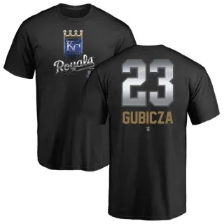 Mark Gubicza Kansas City Royals Midnight Mascot T-Shirt - Black